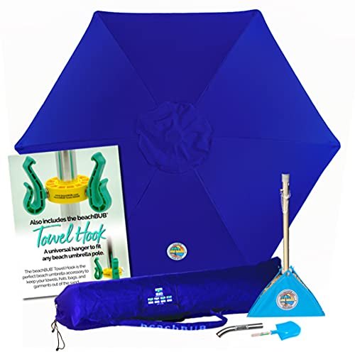 beachBUB ™ AllInOne Beach Umbrella System Includes 7 ½ (50 UPF) Umbrella Oversize Bag beachBUB ™ Base  Accessory Kit