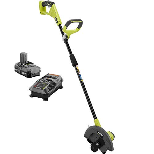 Ryobi ONE 9 in 18Volt LithiumIon Cordless Edger 13 Ah Battery and Charger Included
