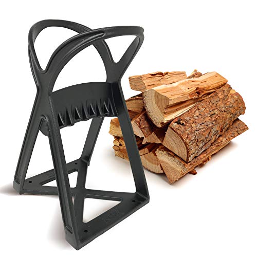 KABIN Kindle Quick Log Splitter  Manual Splitting Tool  Steel Wedge Point Splits Firewood Like A Boss Safely  Easily