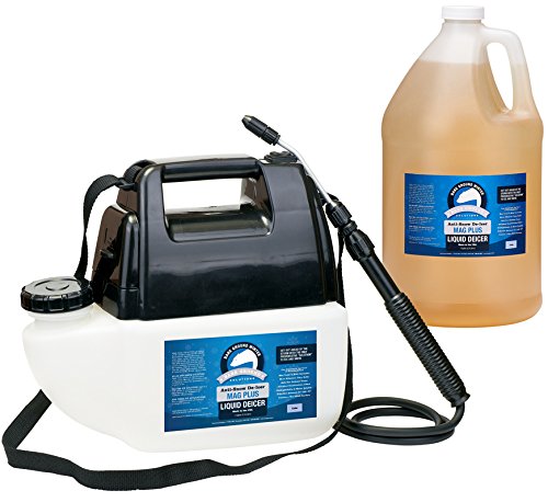Bare Ground BGPS1 All Natural AntiSnow Liquid DeIcer with Battery Powered Sprayer 128 oz (1 Gallon)