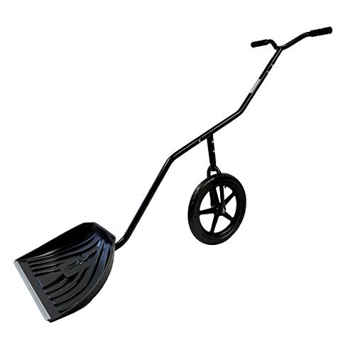 EasyGoProducts EGPSNOW001 EasyGo Lever Shovel with Adjustable Height Wheeled Snow P