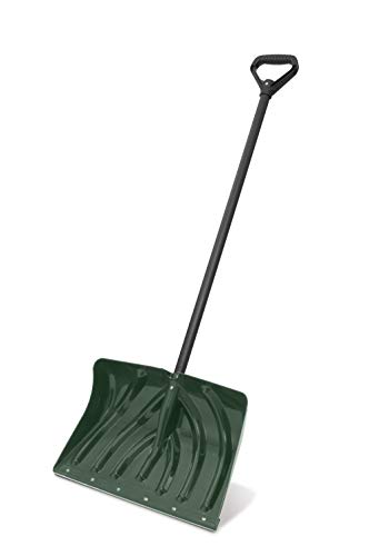 Suncast SC1350 Snow ShovelPusher Combo with Ergonomic Shaped Handle and Wear Strip Green