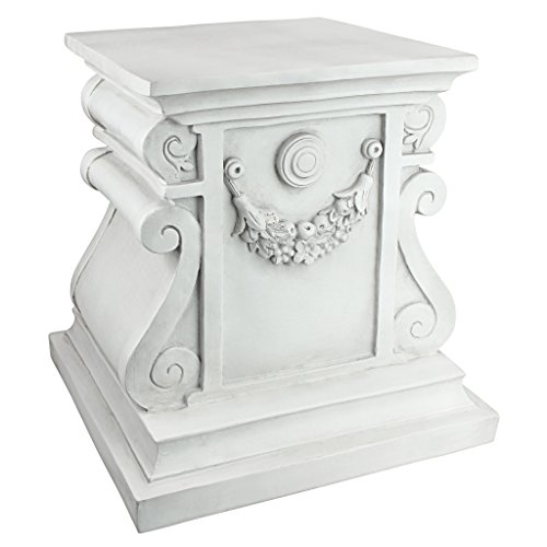 Design Toscano Classic Statuary Garden Plinth Base Riser Large 15 Inch Polyresin Antique Stone