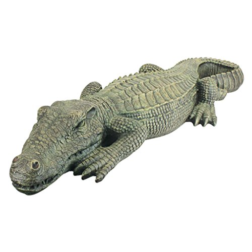 Design Toscano The Swamp Beast Lawn Alligator Crocodile Garden Sculpture 37 Inch Polyresin Full Color