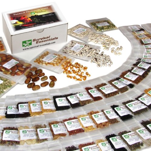 Heirloom Seeds for Planting Vegetables and Fruits  Survival Essentials 135 Variety Seed Vault  Medicinal Herb Seeds  Grow Healthy NonGMO Food