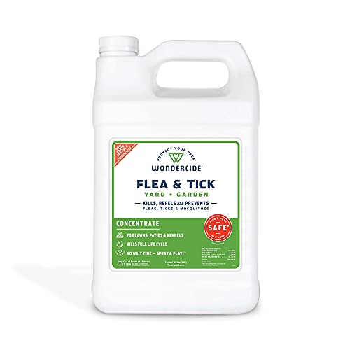 Wondercide  Flea and Tick Spray Concentrate for Yard and Garden with Natural Essential Oils  Kill Control Prevent Fleas Ticks Mosquitoes and Insects  Safe for Pets Plants Kids  1 Gallon