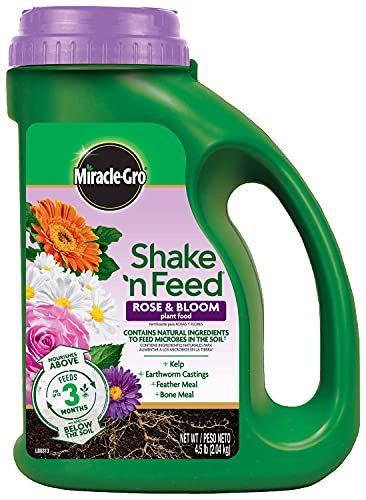 MiracleGro Plant Food 3002210 Shake N Feed Rose and Bloom Continuous Release Pl 45 lb