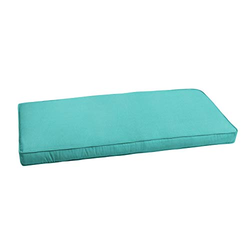 Mozaic Sunbrella Corded Bench Cushion 1 Count (Pack of 1) Canvas Aruba