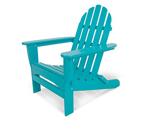 POLYWOOD AD5030AR Classic Folding Adirondack Chair Height 3500  Width 29  Depth 3500 Aruba