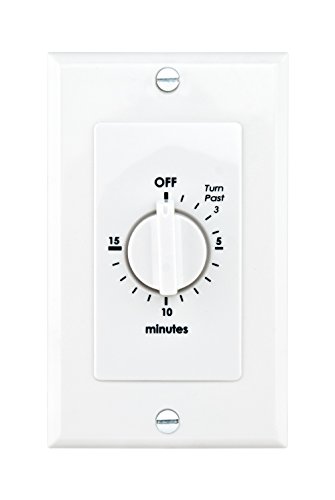 Reliance Controls WB015W SpringWound inWall Timer 15Minute White