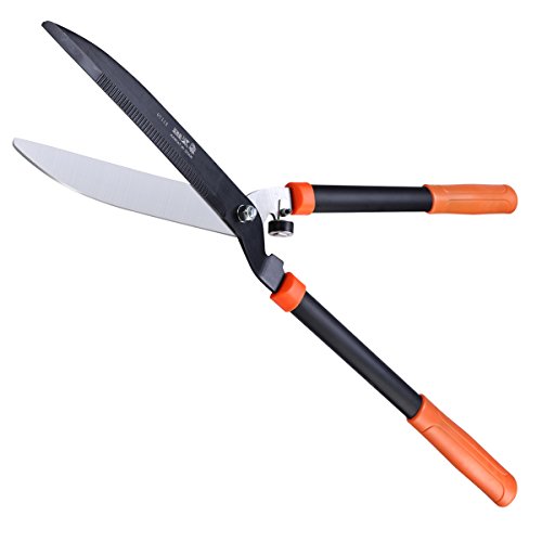 Carrolner Garden Hedge Shears Long Reach Clipper Pruning Shears Ergonomic Gardening Tool for EffortlessPrecise Cuts