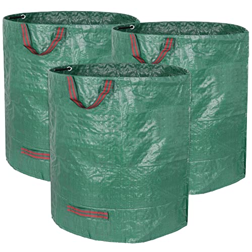 Decorlife 72 Gallon Reusable Waste Bags for Yard Garden Lawn Loading Bags for Leaf Trash Debris Multipurpose StandAlone Container with Strong Handles Easy to Maneuver 3Pack