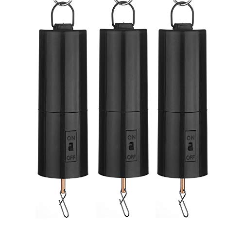 3 Pack Hanging Black Rotating Motor for Wind Spinner and Wind Chimes， Mobile Battery Operated Garden Decor Accessoy，Not Included Battery