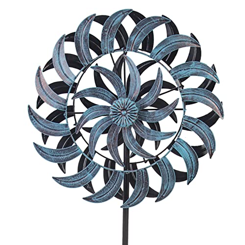 Stargarden 64Inchs Wind Spinners Outdoor Metal Large Wind Sculptures  Spinners for Yard and Garden