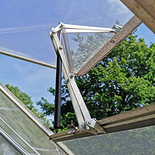 BIBISTORE Automatic Vent Opener Auto Greenhouse Window Openers Solar Powered Cold Frame Roof Vent Kit Wooden Hothouse Vent Auto Opening Tool Gardening SuppliesLifts 154 Lbs(7kg) (Double Spring)