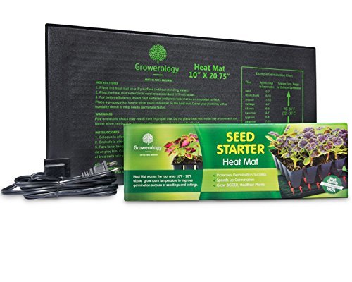 Growerology Greenhouse Warming Mat  Seed Heat Mat with Insulation for Germination Hydroponics  Plant Propagation  Waterproof MET Certified Plant Heating Pad Indoor  Outdoor (10 x 2075) 1PC