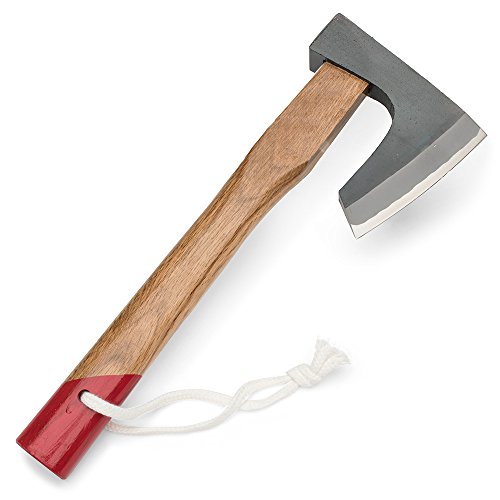 Kings County Tools Japanese Kindling Hand Axe  Unique Bearded Design  412 Laminated Steel Blade  Hardwood Handle  Excellent Balance  Weighs 16 Pounds