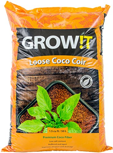 GROWT JSCMIX15  Loose Premium Coco Fiber Growing Media (15 Cubic Feet) Brown  Superior Quality 100 Natural Coir Hydroponic Growing Medium