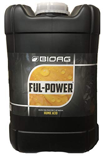 BioAg FulPower Liquid Organic Humic Acid Amendment  Fulpower Increases Yield in Hydroponics Soil Soilless Media  Plant Nutrient (5 gal)
