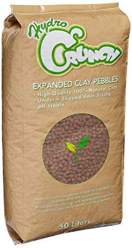 Hydro Crunch Expanded Clay Growing Media Hydroponic 50 Liter 8 mm Aggregate Pebbles Pellets