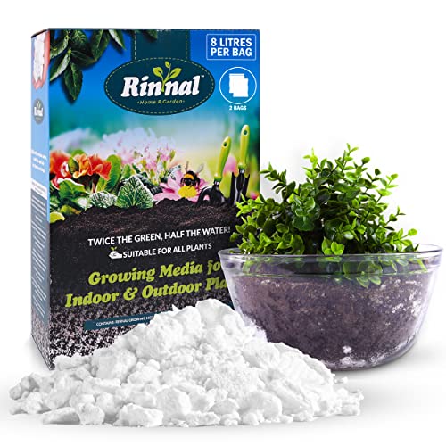 Rinnal Soilless Growing Media for Potting Mix  50 Rinnal x 50 Potting Soil  Alternate to Coco Coir Leca Peat Moss for Potting Soil Mix  Best for Plants Herb Garden Seed Starter Garden Beds