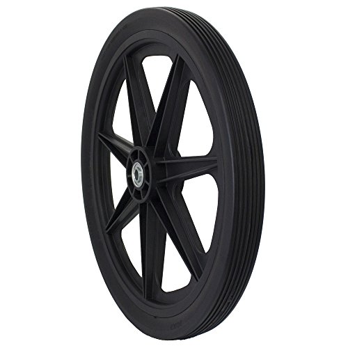 Marathon 20 FlatFree Spoked Tire Assembly Replacement for Rubbermaid and other GardenMarine Carts