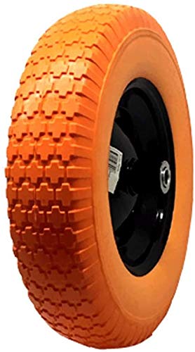 National Standard Universal Fit Flat Free Wheelbarrow Tire (Orange)