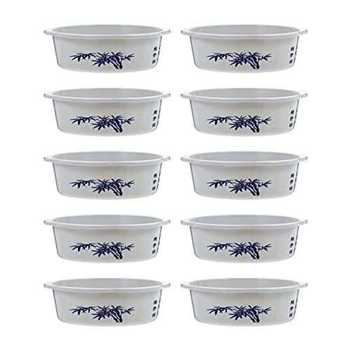 Happyyami 10pcs Hydroponic Planter Water Lily Narcissus Planting Bowls Aquatic Plant Succulent Holder Pot for Home Office Garden