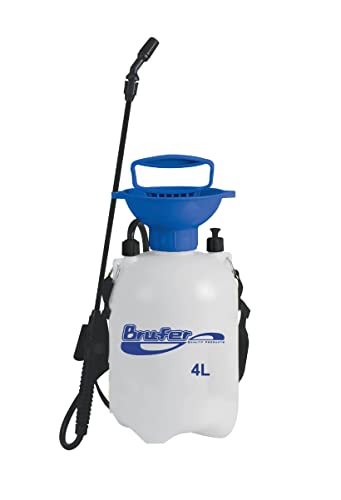 BRUFER 72022 Sprayer for Lawns and Gardens or Cleaning Decks Siding and Concrete  11 Gallon (4L) with Pressure Release Valve