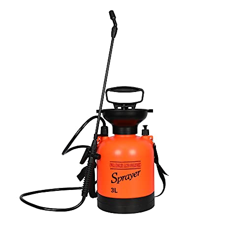 08 Gallon Lawn and Garden Pump Pressure Sprayer with Pressure Relief Valve with Adjustable Shoulder StrapHand Held Pressure Watering Tank Sprayer for Yard Weed Plants