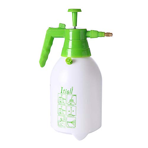 Itisll Manual Garden Sprayer Hand Lawn Pressure Pump Sprayer Safety Valve Adjustable Brass Nozzle 05 Gal 2L