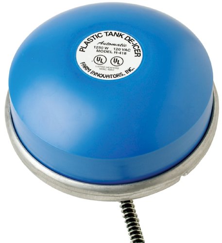 Farm Innovators Model H418 Ice Chaser Cast Aluminum Floating Plastic Tank DeIcer 1250WattBlue