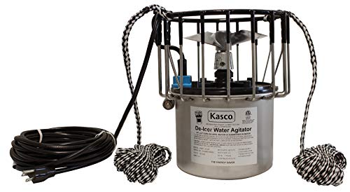 Kasco Marine Deicer ½ HP Lake  Pond Deicer 120V (25Ft Power Cord) Water Deicer for Ponds Lakes  Dock Bubbler