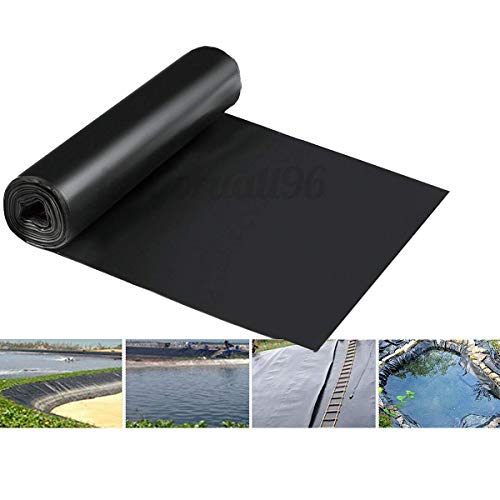 MYOYAY 20 Mil HDPE Rubber Pond Liner164 ft x 197 ft Pond Skins Liner Black Pond Liner for Small Ponds Fish Ponds Streams FountainsWater GardenKoi Ponds