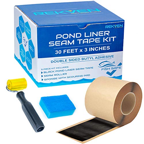 REKVEN  Pond Liner Seam Tape Double Sided Butyl Adhesive 3 x 30