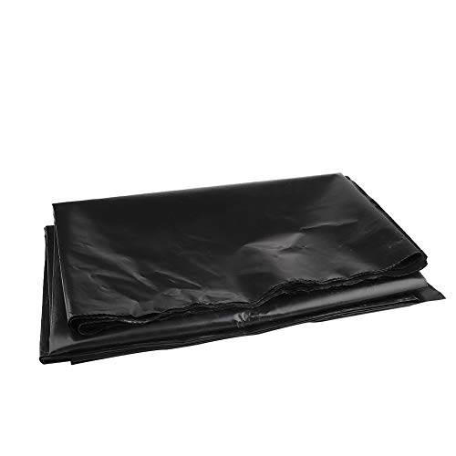 SYLOTS HDPE Rubber Pond Liner 10 x 10 feet Pre Cut Black Pond Liner for Water GardenKoi Ponds Streams Fountains