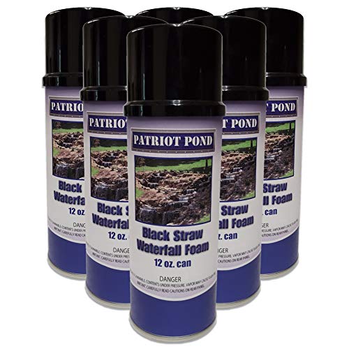 Waterfall Foam for Koi Ponds Waterfalls and Streams  (6) Pack of 12oz Cans
