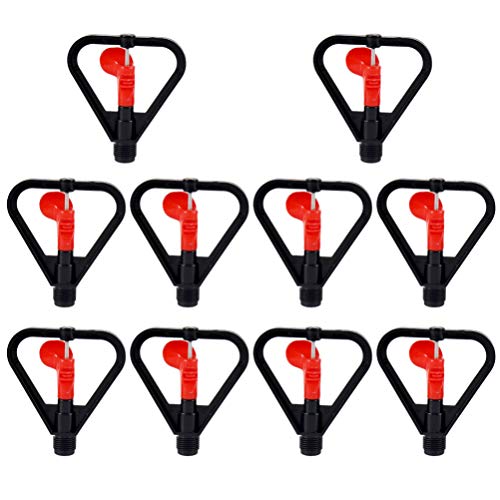 Hemoton 10PCS Micro Irrigation Sprinkler 4 Points ButterflyShaped SprayHead Automatic Sprayer Micro Irrigation Watering Sprinkler Nozzle for Park Greenhouse Lawn Yard Garden Landscape