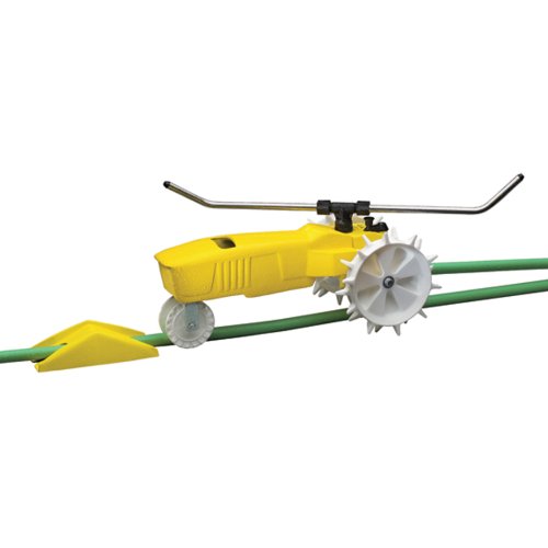 Nelson Traveling Sprinkler RainTrain 13500 Square Feet Yellow (8186531003)