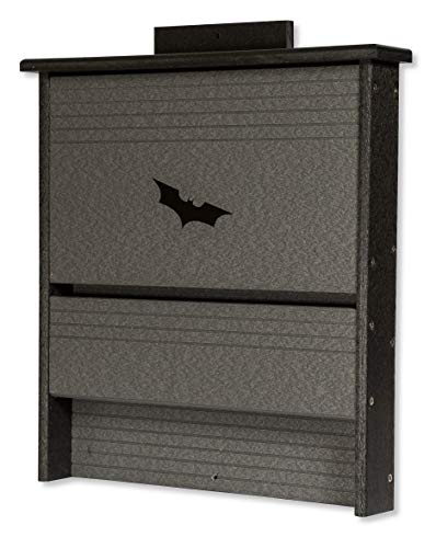 DutchCrafters 20 Colony Bat Poly House Box (Black  Gray)