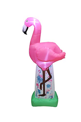 BZB Goods 6 Foot Tall Giant Summer Party Inflatable Flamingo Yard Blow Up Decoration