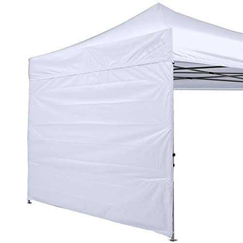 ABCCANOPY Instant Canopy SunWall 10x10 FT 1 Pack Sidewall Only White