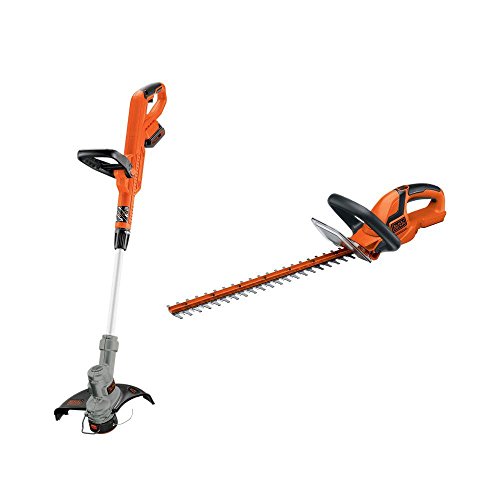 BLACKDECKER LHT2220 22-Inch Hedge Trimmer LST300 12-Inch String Trimmer Edger 20-Volt Max Lithium-Ion Cordless Trimmer Combo Kit Combo Model LCC301