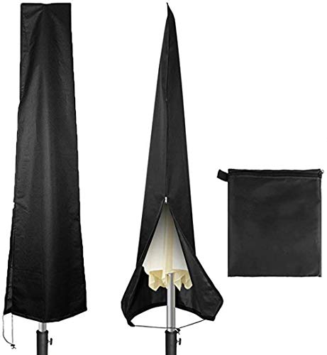 Jackcell Patio Waterproof Durable Umbrella Zipper Cover UVResistant for Outdoor Canopy Garden (for 911 feet Patio Umbrella)