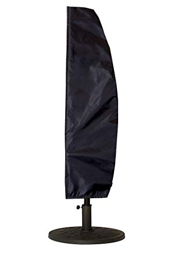 Patio Umbrella Covers Waterproof with Zipper for 9ft11ft Outdoor Offset Cantilever Parasol Market Umbrella Black (Cantilever  104)