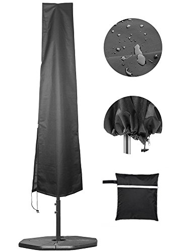 Umbrella CoversPatio Waterproof Market Parasol Covers with Zipper for 7ft to 11ft Outdoor Umbrellas Large