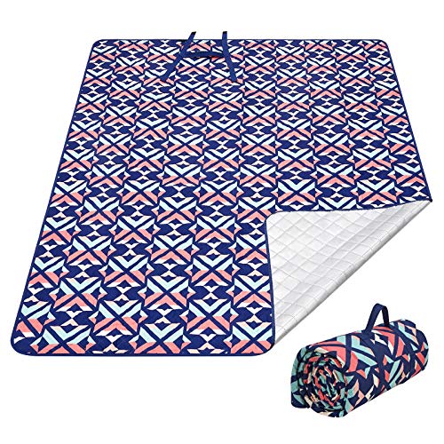 KingCamp Extra Large Outdoor Picnic Blanket Waterproof Beach Blanket SandProof Lightweight Beach Mat Portable Picnic Mat Picnic Accessoriesfor Travel Camping Hiking(Rosered78 X 59)