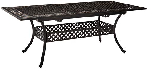 Christopher Knight Home Outdoor Expandable Patio Dining Table 6481 Cast Aluminum Shiny Copper