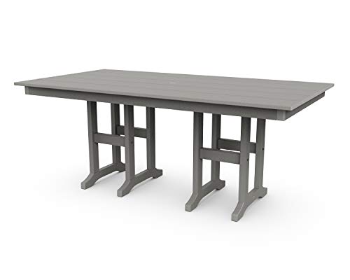 POLYWOOD Lakeside Dining Table Slate Grey