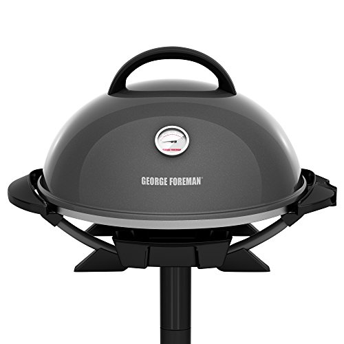 George Foreman GFO3320GM IndoorOutdoor Gun Metal Electric Grill